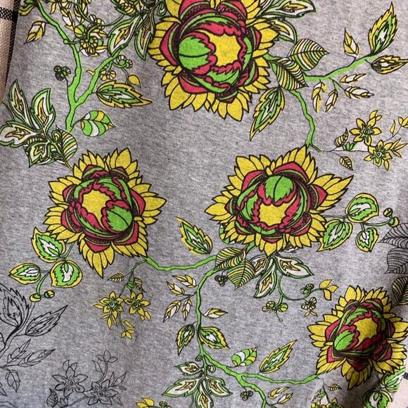 Women's Mini Tank Dress by Smash Size SM Gray With Purple Trim & Floral Design - Picture 6 of 11